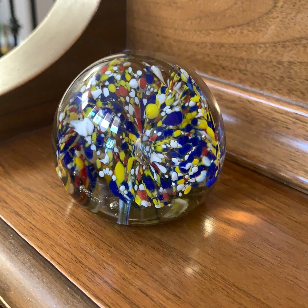 Beautiful blown glass paperweight